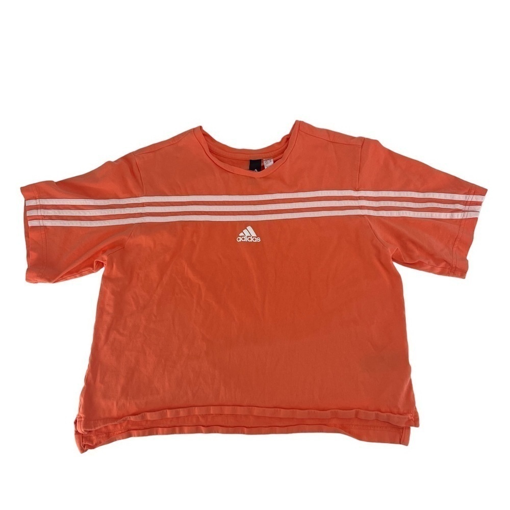 adidas Orange Short Sleeve Crop T-Shirt Size Medium Women’s